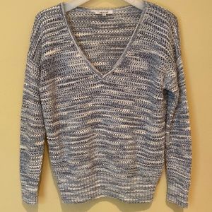 Madewell Woven V-Neck Sweater